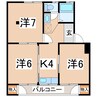 東北新幹線（東北地方）/郡山駅 バス:20分:停歩1分 3階 築50年 3Kの間取り