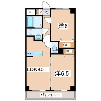 間取図 東北新幹線（東北地方）/郡山駅 バス21分大島下車:停歩4分 5階 築21年