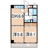 東北新幹線（東北地方）/郡山駅 バス:21分:停歩4分 5階 築21年 2DKの間取り