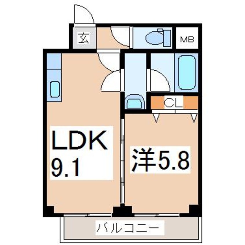 間取図 東北新幹線（東北地方）/郡山駅 バス21分大島下車:停歩4分 3階 築21年