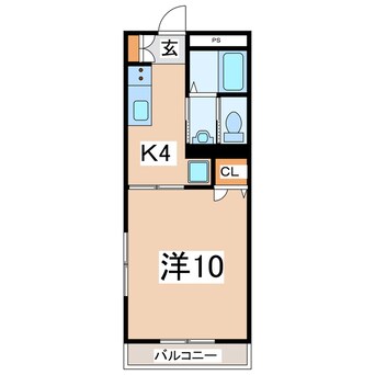 間取図 東北新幹線（東北地方）/郡山駅 バス11分城清水下車:停歩3分 3階 築25年