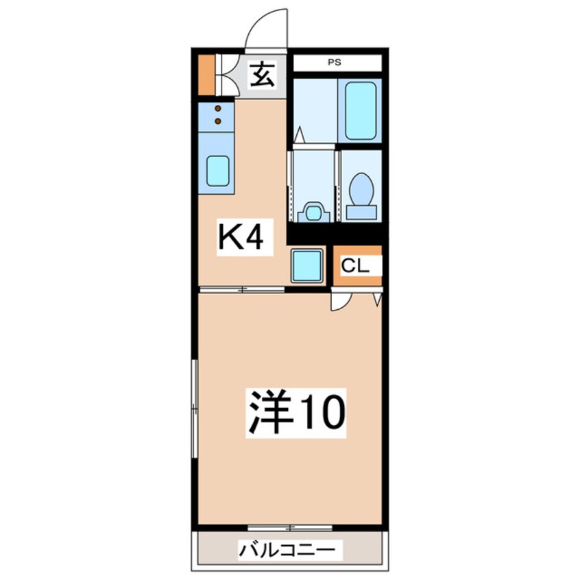 間取図 東北新幹線（東北地方）/郡山駅 バス11分城清水下車:停歩3分 3階 築25年