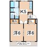 東北新幹線（東北地方）/郡山駅 バス:19分:停歩7分 2階 築30年 2Kの間取り