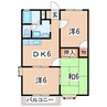 東北本線/郡山駅 バス:25分:停歩5分 1階 築31年 3DKの間取り