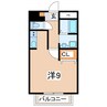 東北本線/郡山駅 バス:20分:停歩3分 2階 築24年 1Rの間取り