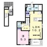東北本線/郡山駅 バス:20分:停歩9分 2階 築10年 1LDKの間取り