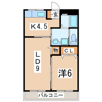 間取図 東北新幹線（東北地方）/郡山駅 バス30分島西下車:停歩5分 1階 築41年