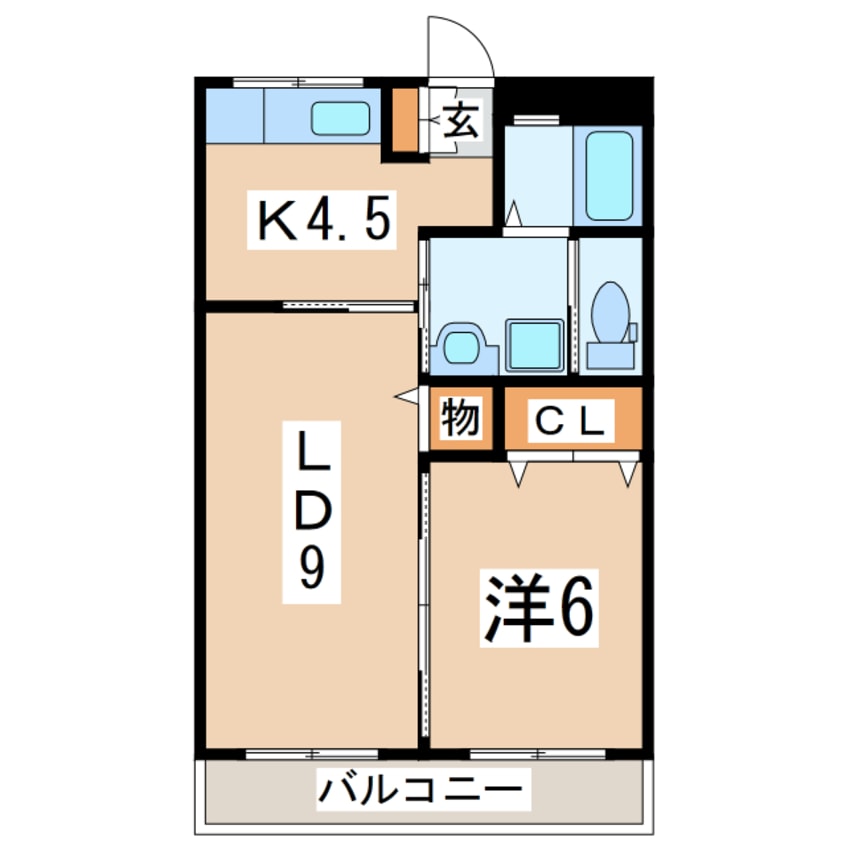 間取図 東北新幹線（東北地方）/郡山駅 バス30分島西下車:停歩5分 1階 築41年