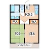 KコーポＡ 2Kの間取り