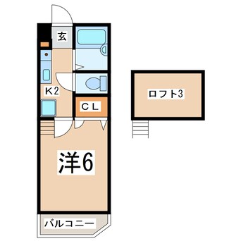 間取図 東北新幹線（東北地方）/郡山駅 バス26分土瓜下車:停歩3分 1階 築27年