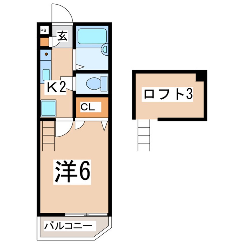 間取図 東北新幹線（東北地方）/郡山駅 バス26分土瓜下車:停歩3分 1階 築27年