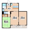 東北新幹線（東北地方）/郡山駅 バス:15分:停歩3分 2階 築46年 3DKの間取り
