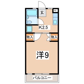 間取図 東北新幹線（東北地方）/郡山駅 バス16分開成二丁目前下車:停歩3分 1階 築34年