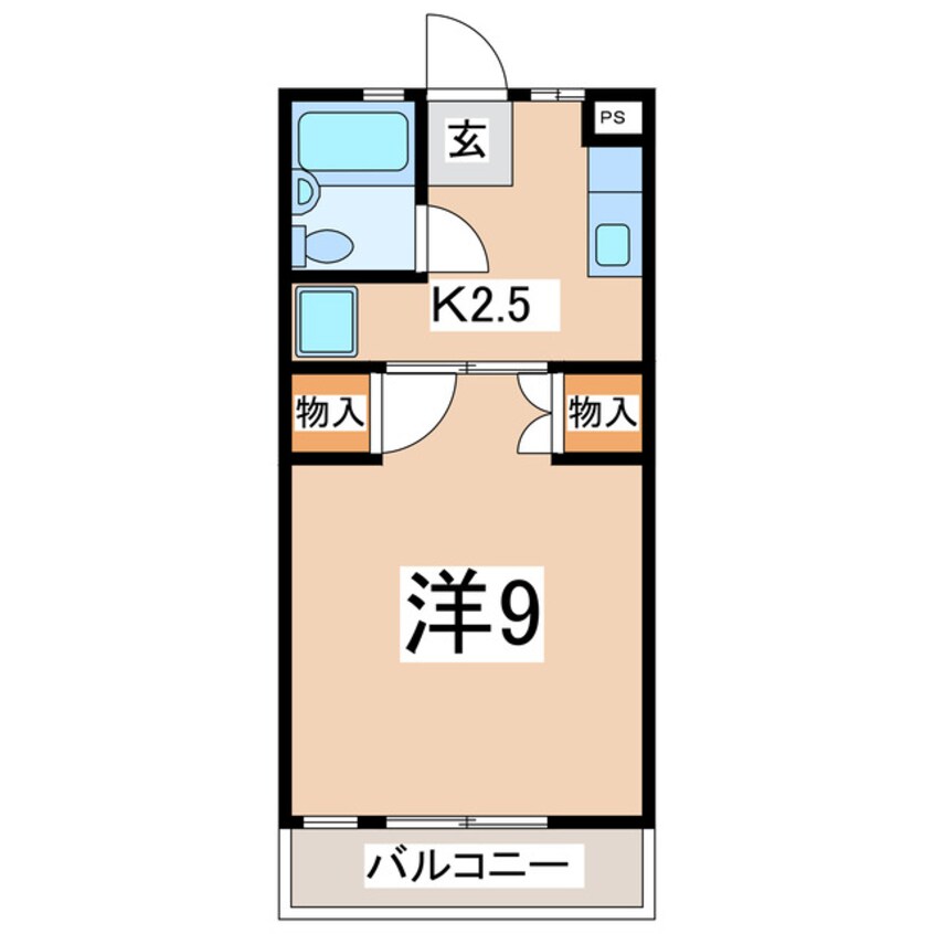 間取図 東北新幹線（東北地方）/郡山駅 バス16分開成二丁目前下車:停歩3分 1階 築34年