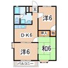 東北本線/郡山駅 バス:25分:停歩3分 2階 築30年 3DKの間取り