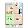 東北新幹線（東北地方）/郡山駅 バス:30分:停歩5分 2階 築34年 2Kの間取り