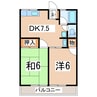 東北新幹線（東北地方）/郡山駅 バス:30分:停歩5分 2階 築35年 2DKの間取り