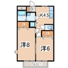 東北新幹線（東北地方）/郡山駅 バス:15分:停歩2分 1階 築26年 2Kの間取り