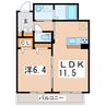 東北新幹線（東北地方）/郡山駅 バス:25分:停歩2分 2階 築7年 1LDKの間取り