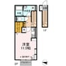 東北本線/郡山駅 バス:25分:停歩5分 2階 築7年 1Rの間取り