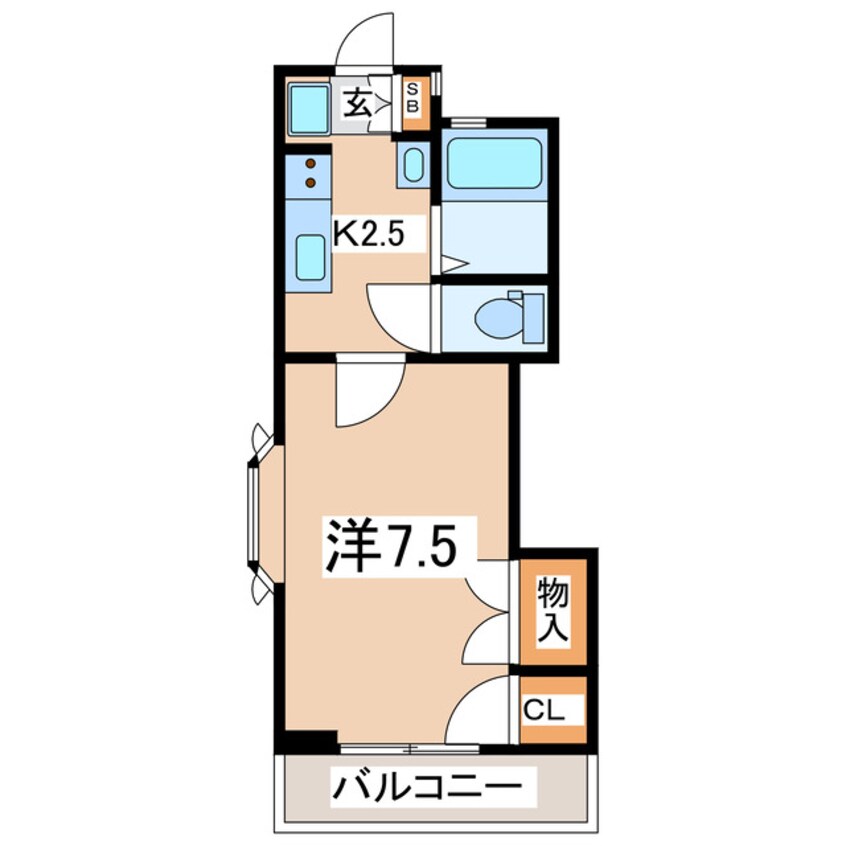 間取図 東北新幹線（東北地方）/郡山駅 バス10分麓山1丁目下車:停歩1分 4階 築38年