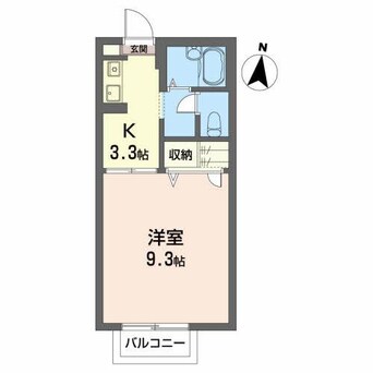 間取図 東北本線/郡山駅 徒歩69分 1階 築22年