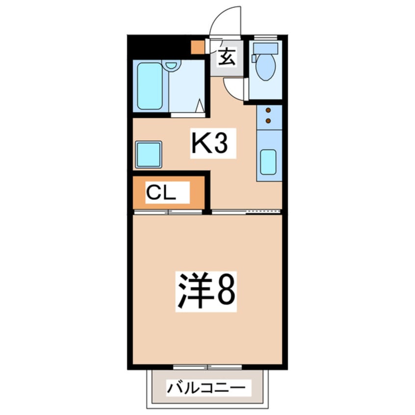 間取図 東北新幹線（東北地方）/郡山駅 バス20分鶴見坦1丁目下車:停歩5分 1階 築30年