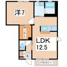 東北本線/郡山駅 徒歩59分 1階 築20年 1LDKの間取り