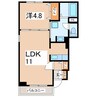東北本線/須賀川駅 徒歩31分 1階 築13年 1LDKの間取り