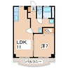 東北本線/須賀川駅 徒歩13分 3階 築28年 1LDKの間取り