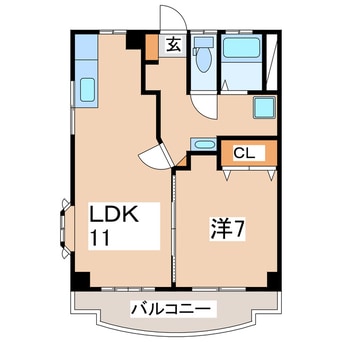 間取図 東北本線/須賀川駅 徒歩13分 3階 築28年