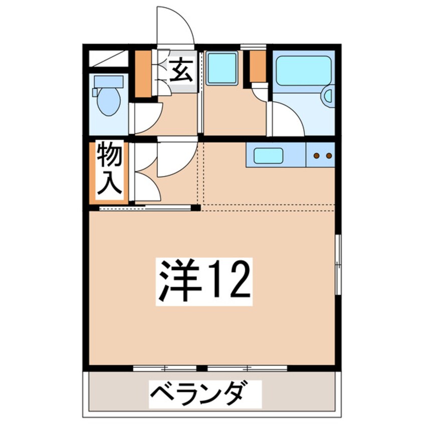 間取図 東北本線/郡山駅 バス19分音路下車:停歩4分 1階 築30年