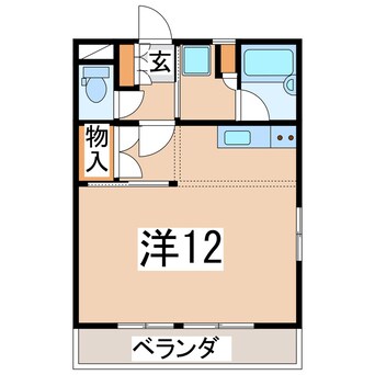 間取図 東北本線/郡山駅 バス19分音路下車:停歩4分 1階 築30年