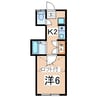 パレス郡山 1Kの間取り