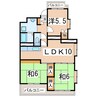 東北新幹線（東北地方）/郡山駅 バス:20分:停歩4分 2階 築33年 3LDKの間取り