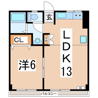 間取図 東北新幹線（東北地方）/郡山駅 バス15分疎水事務所下車:停歩2分 1階 築50年