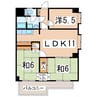 東北本線/郡山駅 バス:15分:停歩5分 3階 築37年 3LDKの間取り