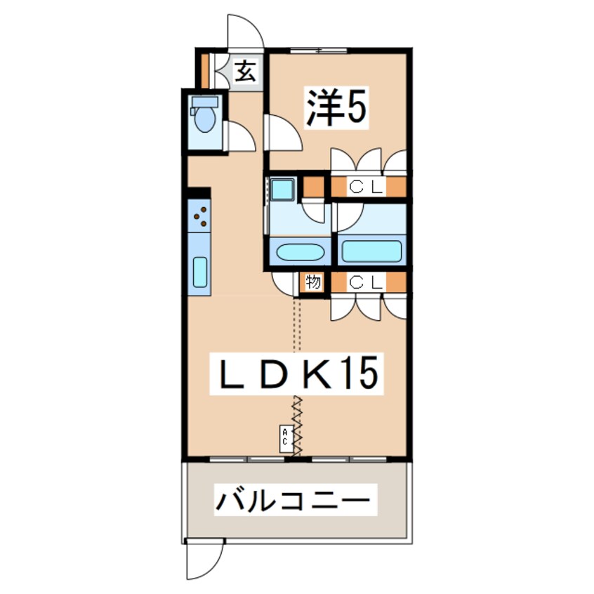 間取図 東北新幹線（東北地方）/郡山駅 徒歩38分 1階 築16年