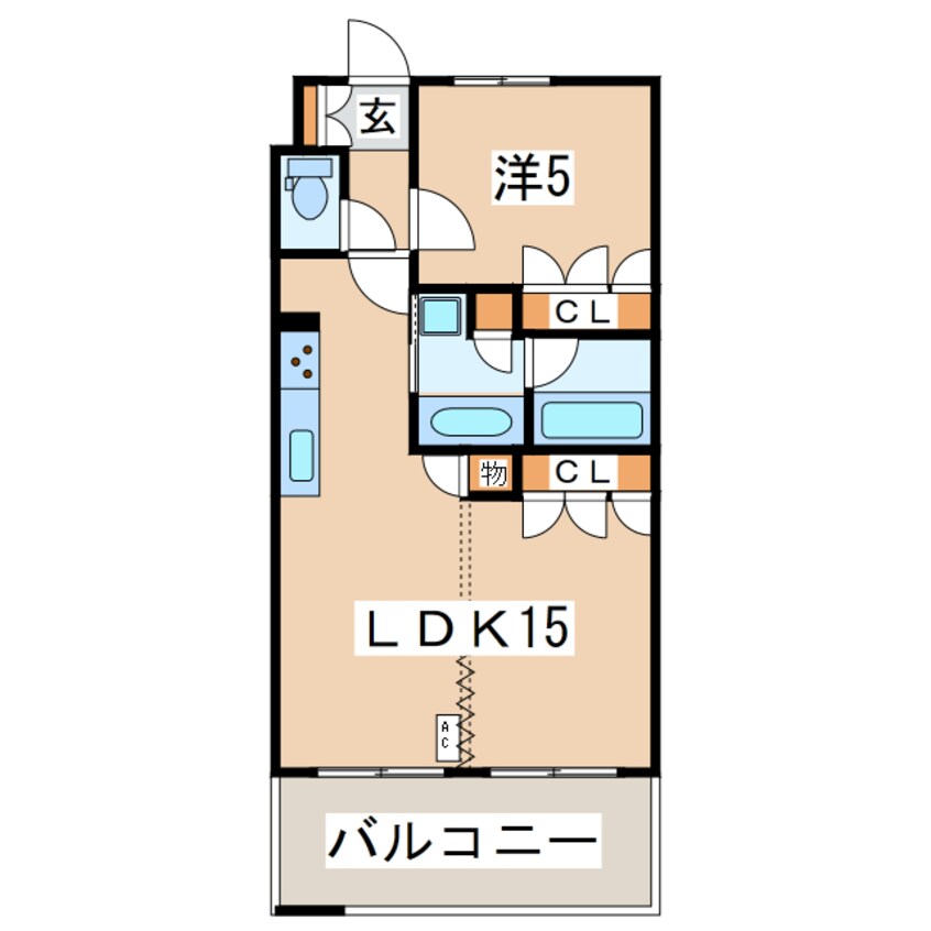 間取図 東北新幹線（東北地方）/郡山駅 徒歩38分 2階 築16年