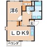 東北本線/須賀川駅 徒歩33分 2階 築31年 1LDKの間取り