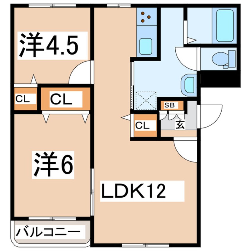 間取図 ヒーローマンション高瀬