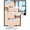 磐越西線<森と水とロマンの鉄道>/郡山富田駅 徒歩20分 1階 築30年 1Kの間取り