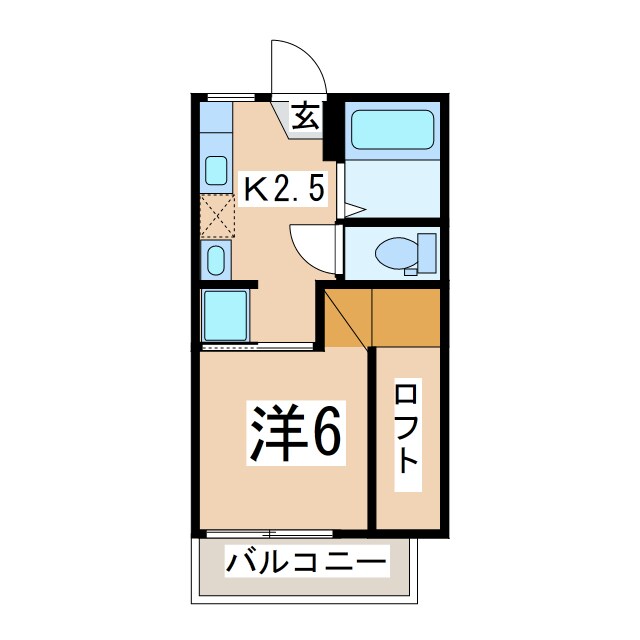 間取り図 東北本線/郡山駅 徒歩32分 1階 築39年