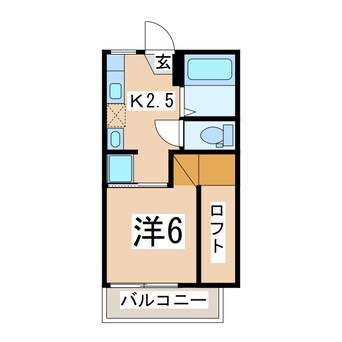 間取図 東北本線/郡山駅 徒歩32分 1階 築39年