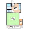 磐越西線<森と水とロマンの鉄道>/郡山富田駅 徒歩33分 2階 築40年 1Kの間取り
