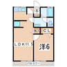 磐越西線<森と水とロマンの鉄道>/郡山富田駅 徒歩27分 2階 築40年 1LDKの間取り