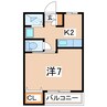 磐越西線<森と水とロマンの鉄道>/郡山富田駅 徒歩30分 2階 築39年 1Kの間取り