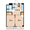 東北本線/安積永盛駅 徒歩22分 2階 築38年 2DKの間取り