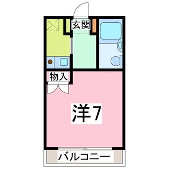 間取図 内房線/木更津駅 徒歩7分 7階 築31年