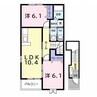 レスポアールＡ 2LDKの間取り